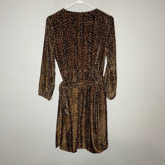 J.Crew Cheetah Leopard print wrap dress Size 2 - Picture 2 of 11